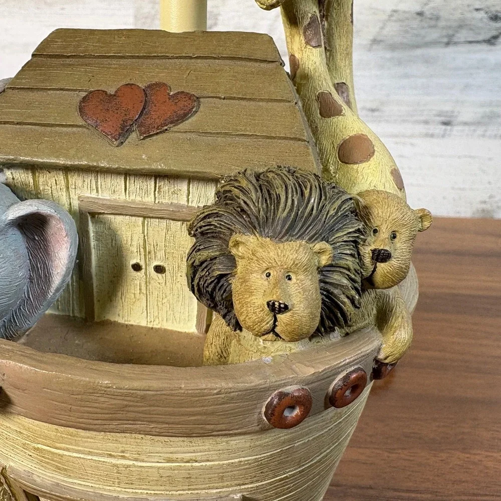 Moses Noah's Ark Nursery Lamp Resin Kids Room Decor 2007  12